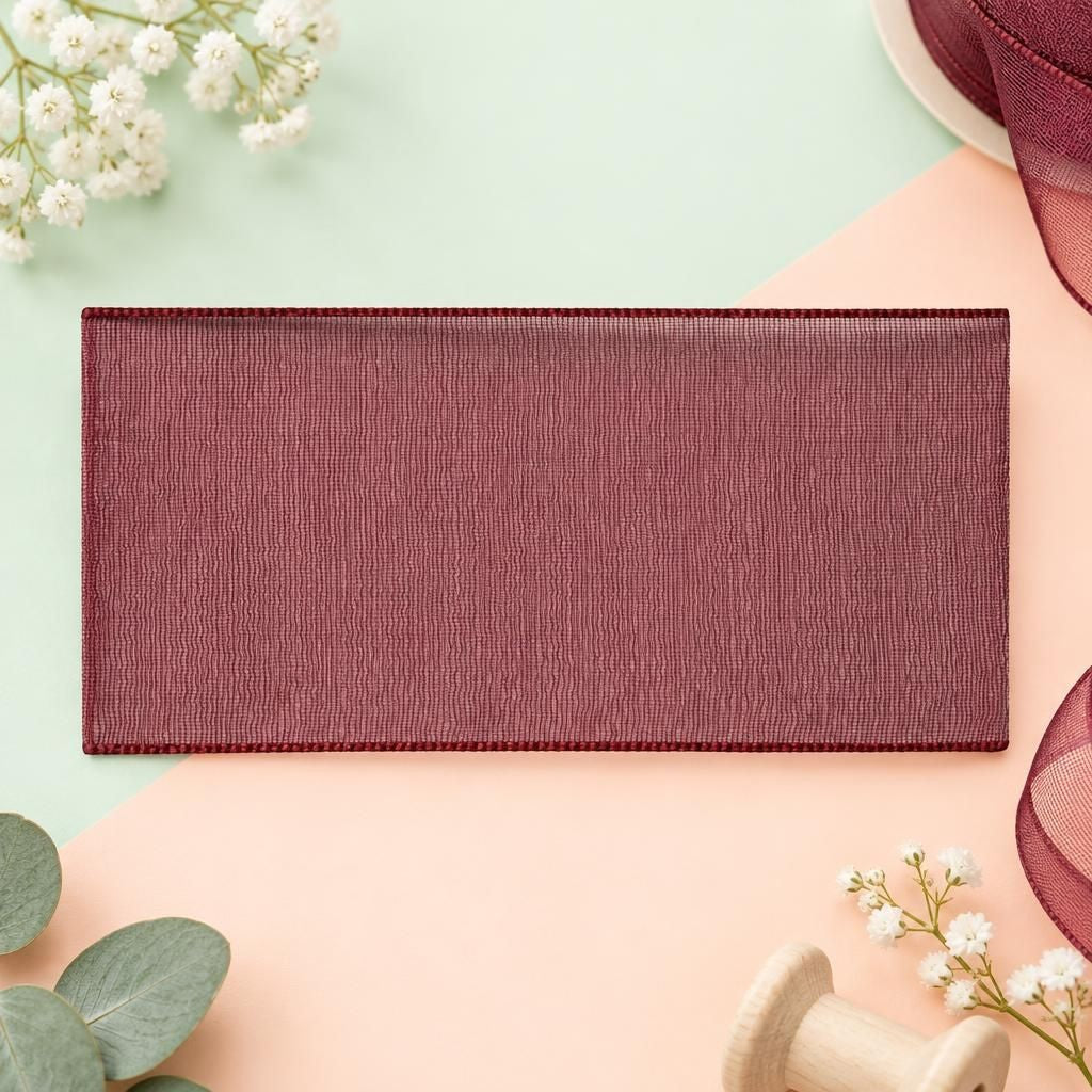 Generiert: Hauptbild – Organza Band 38mm 5m, bordeaux