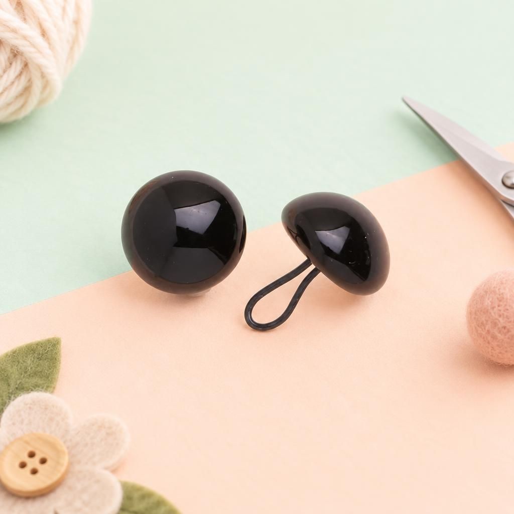 Generiert: Hauptbild – Augen, Kunststoff braun 8mm, 50 Stück