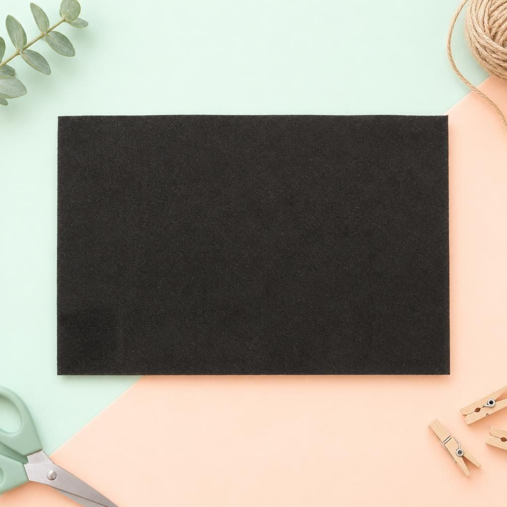 Hauptbild – Bastelfilz 250g 1Bg schwarz, 20x30cm