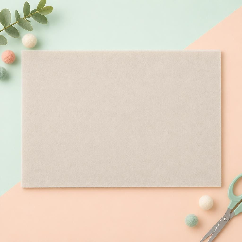 Generiert: Hauptbild – Bastelfilz 4mm 1Bg creme, 20x30cm