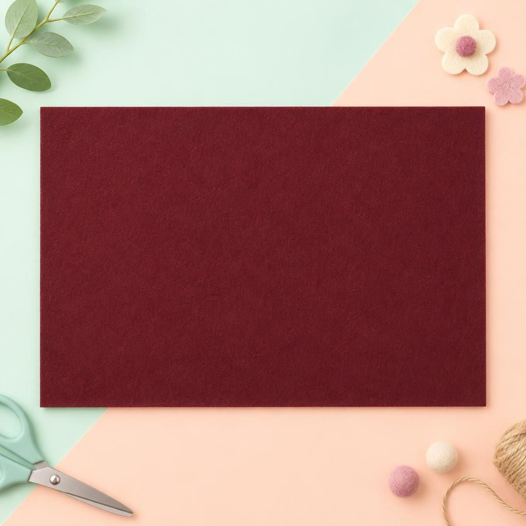 Generiert: Hauptbild – Bastelfilz 4mm 1Bg bordeaux, 20x30cm