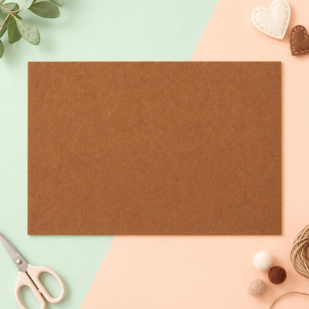 Generiert: Hauptbild – Bastelfilz 4mm 1Bg braun, 20x30cm