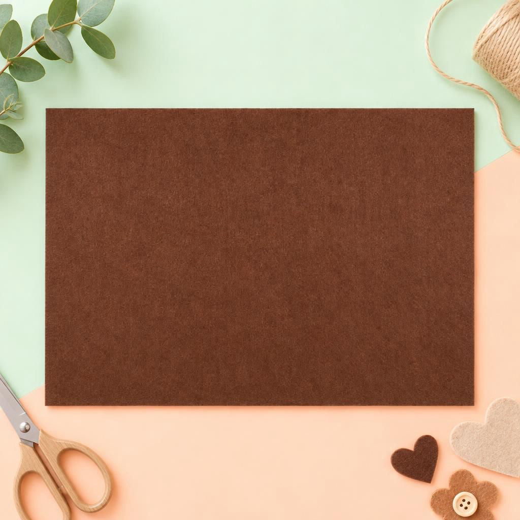 Generiert: [e946371b-c157-4af1-b45a-36bad92d2e56:1] Hauptbild – Bastelfilz 4mm 1Bg dunkelbraun, 20x30cm