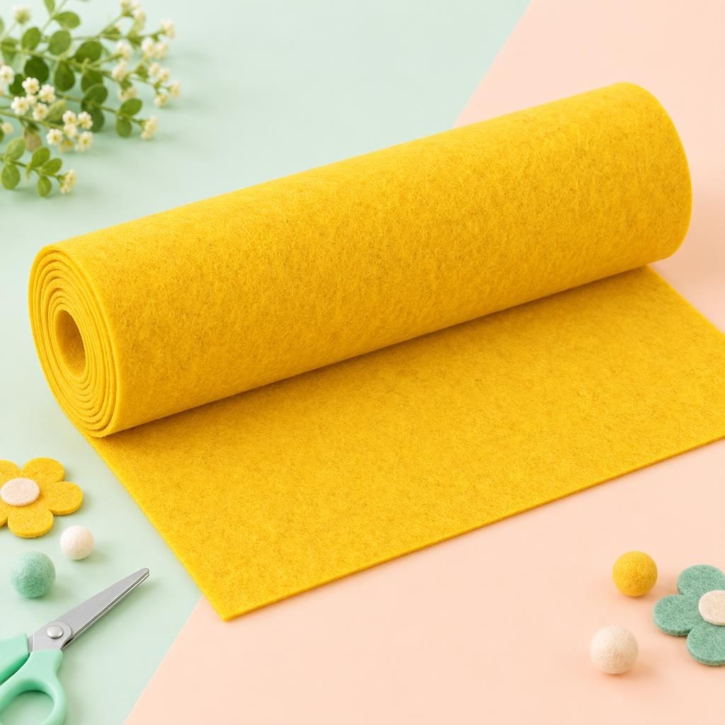 Generiert: Hauptbild – Bastelfilz 45cm x 2,5m sonnengelb Rollenware