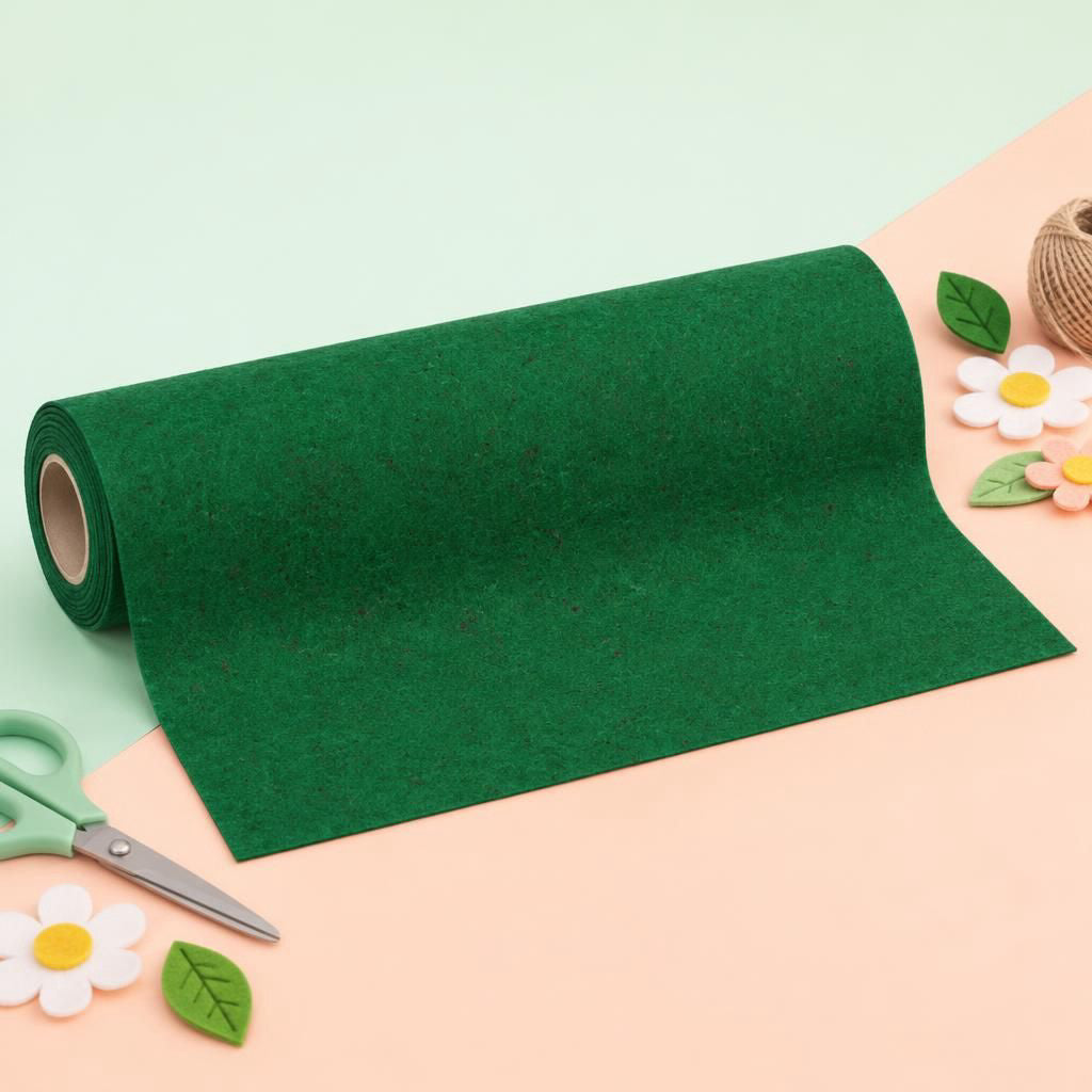 Generiert: [73980cb5-7ef7-46ea-9e45-24fe418dba60:1] Hauptbild – Bastelfilz grasgrün 45cmx5m Rollenware