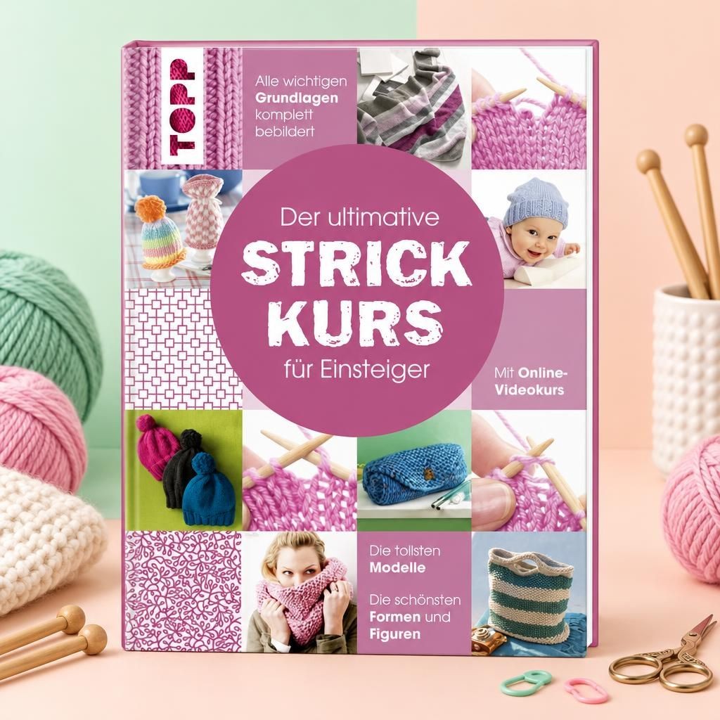 Generiert: [bd40fe4d-ce1b-4d68-b95c-fba793fac71f:1] Hauptbild – Ultimativer Strickkurs, Einsteiger