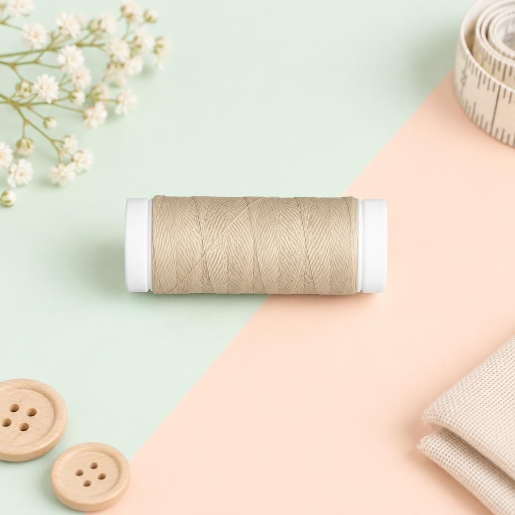 Generiert: [641c0537-e378-4c20-b63c-0d147136cab9:1] Hauptbild – Nähgarn, Polyester, 150m, beige