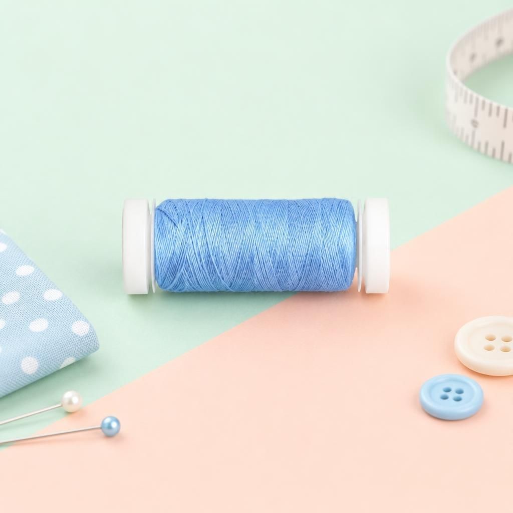 Generiert: [71e70086-a981-41bd-8ab1-27271249fc96:1] Hauptbild – Nähgarn, Polyester, 150m, hellblau
