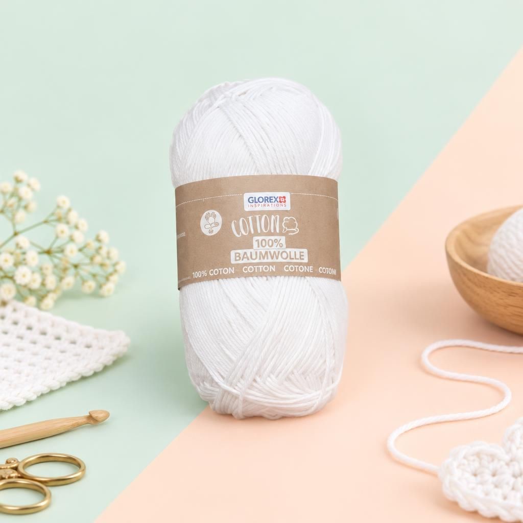 Generiert: [671d99f5-5d08-4252-8e3d-1815884fdef5:1] Hauptbild – Cotton 100% Baumwolle, 50g, weiss