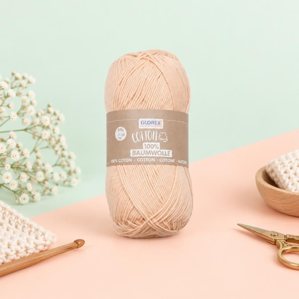 Generiert: [38af06dc-b88d-4f02-845c-9d783a73e63d:1] Hauptbild – Cotton 100% Baumwolle, 50g, lachs