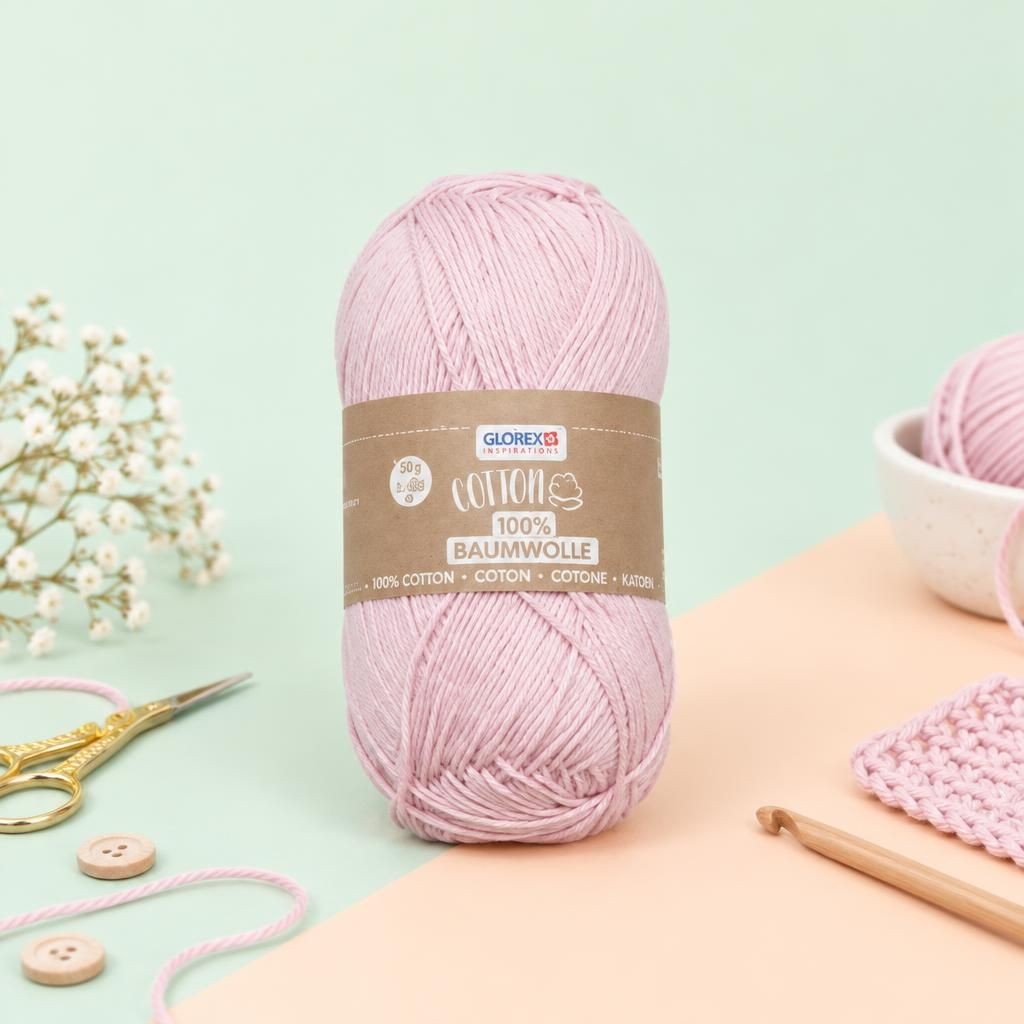 Generiert: [5566efc6-7511-4c80-81ec-0c6d52162710:1] Hauptbild – Cotton 100% Baumwolle, 50g, rosa