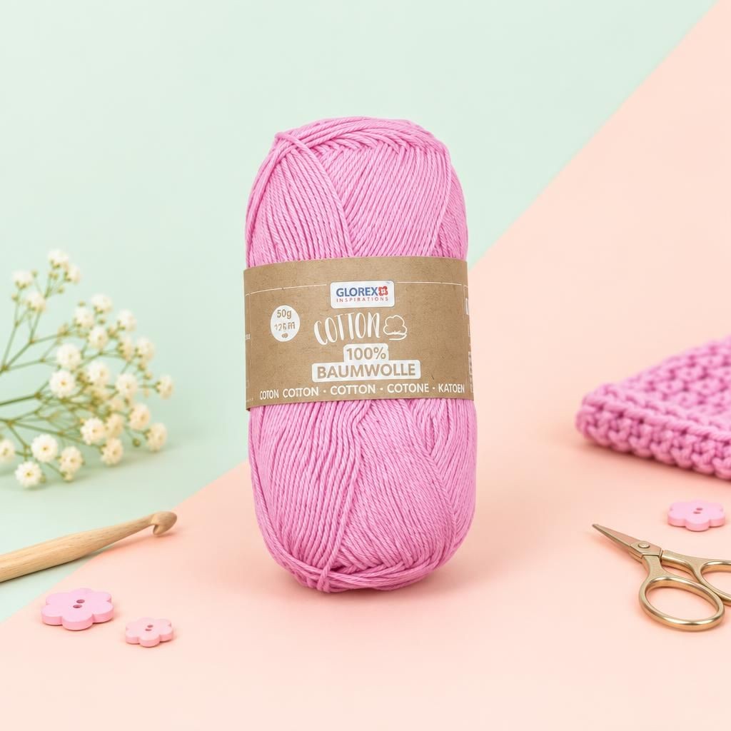 Generiert: [3ec9b83b-0697-4062-9de1-272eaeda0c82:1] Hauptbild – Cotton 100% Baumwolle, 50g, fuchsia
