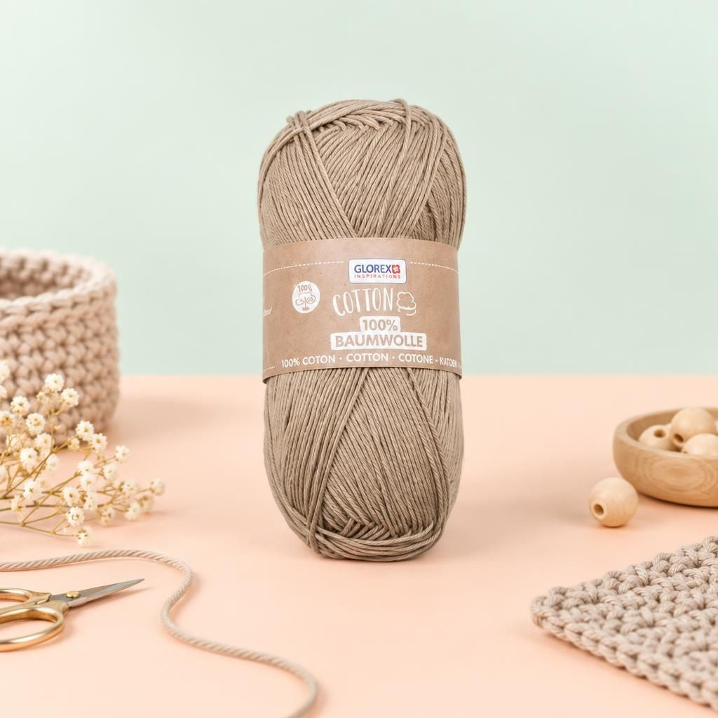 Generiert: [64f9217e-56ad-4fd2-ac05-1ab2735e3fa5:1] Hauptbild – Cotton 100% Baumwolle, 50g, beige