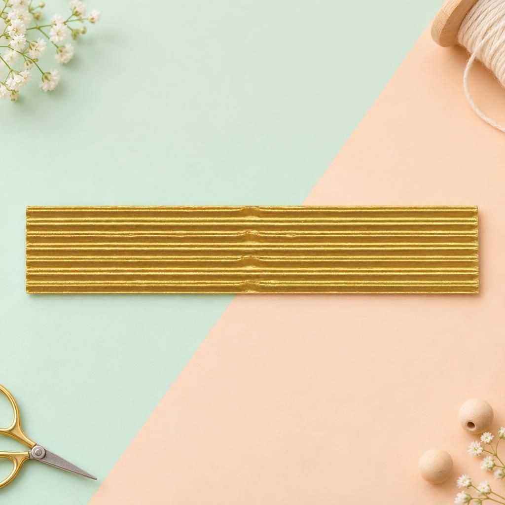 Hauptbild – Bastelwellpappe gold