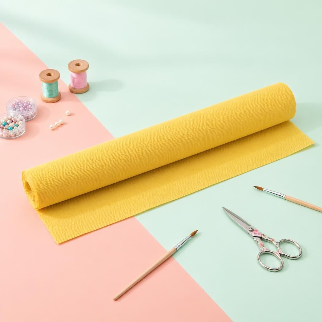 Hauptbild – Floristik Krepp-Papier gelb