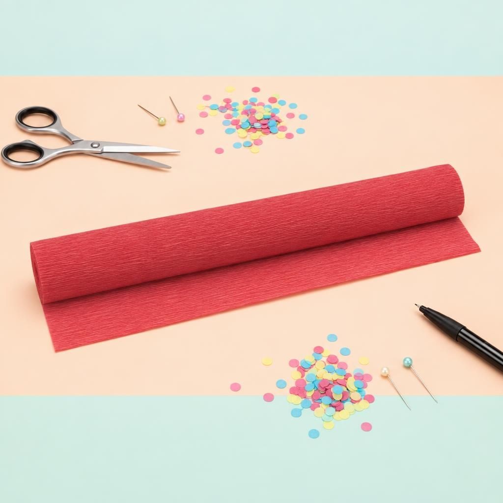 Hauptbild – Floristik Krepp-Papier rot