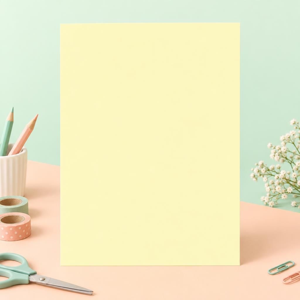 Hauptbild – Fotokarton 300g/m2 strohgelb, 50x70 cm