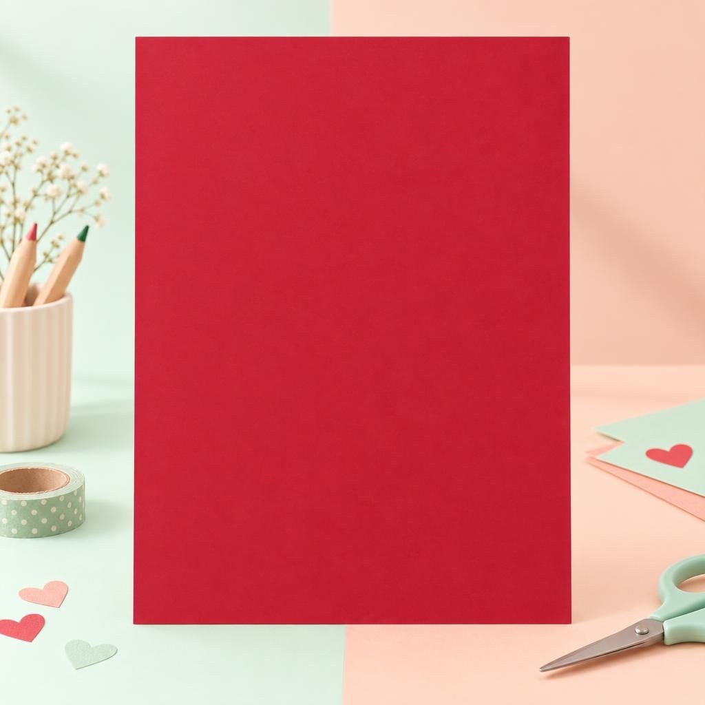 Hauptbild – Fotokarton 300g/m2 hochrot, 50x70 cm