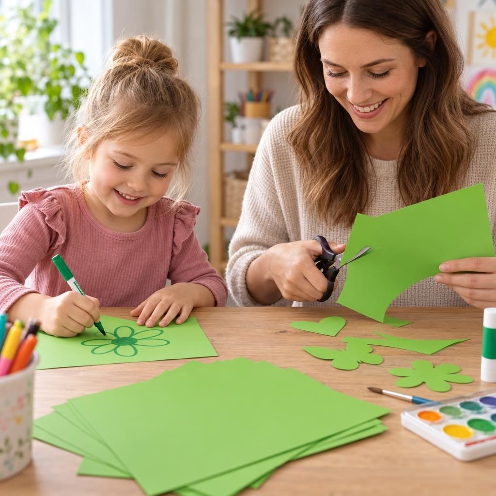 Mit Menschen – Fotokarton 300g/m2 grasgrün, 50x70 cm