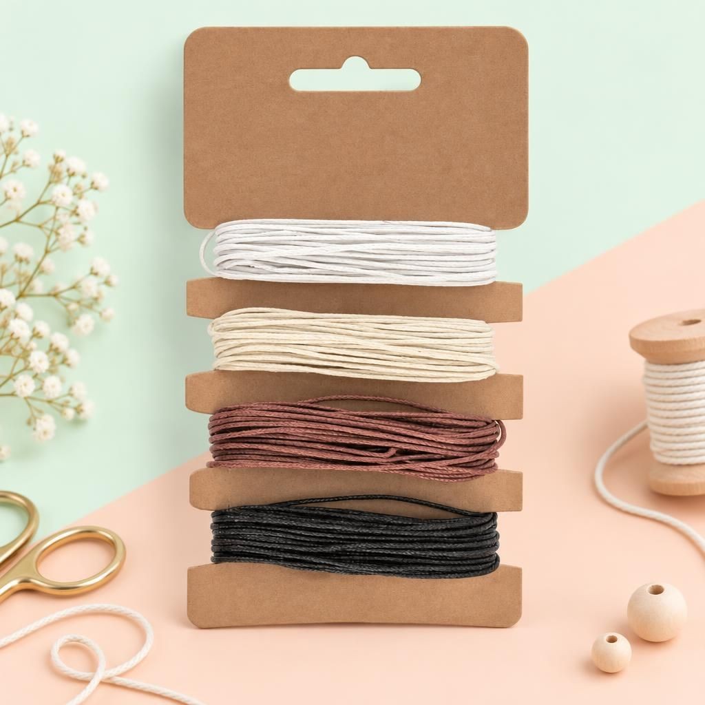 Generiert: [7f48be95-8542-4ced-a18b-874e881a1e8f:1] Hauptbild – Baumwollschnur, 4x3m, Ø 1mm, beige/weiss/braun/schwarz