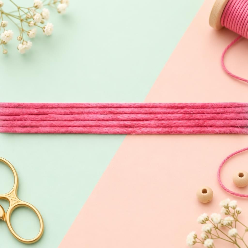 Generiert: [5db39adb-7df1-4fca-8833-8444c2d061dc:1] Hauptbild – Baumwollkordel 1mm/5m pink