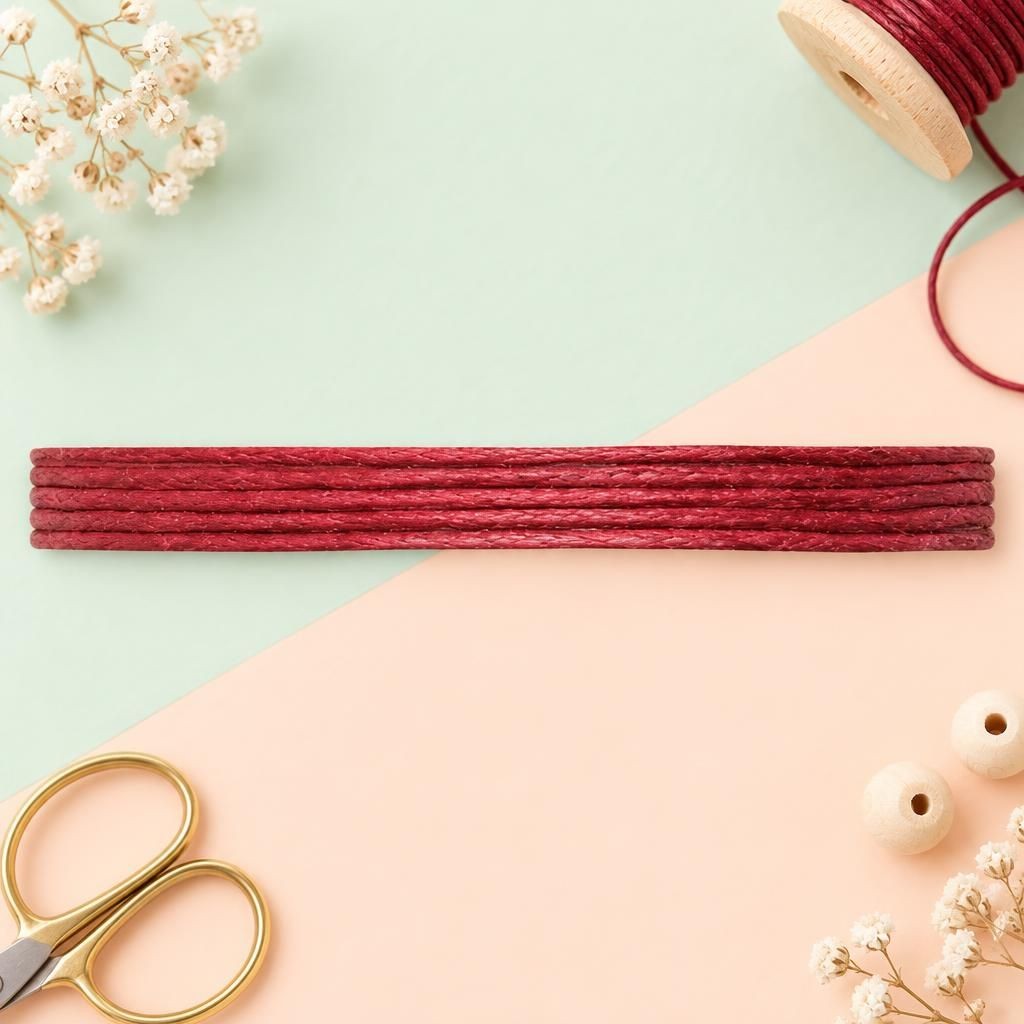 Generiert: [13f5ffc8-3a3a-4b58-bc99-2edda8bf60f3:1] Hauptbild – Baumwollkordel 1mm/5m bordeaux