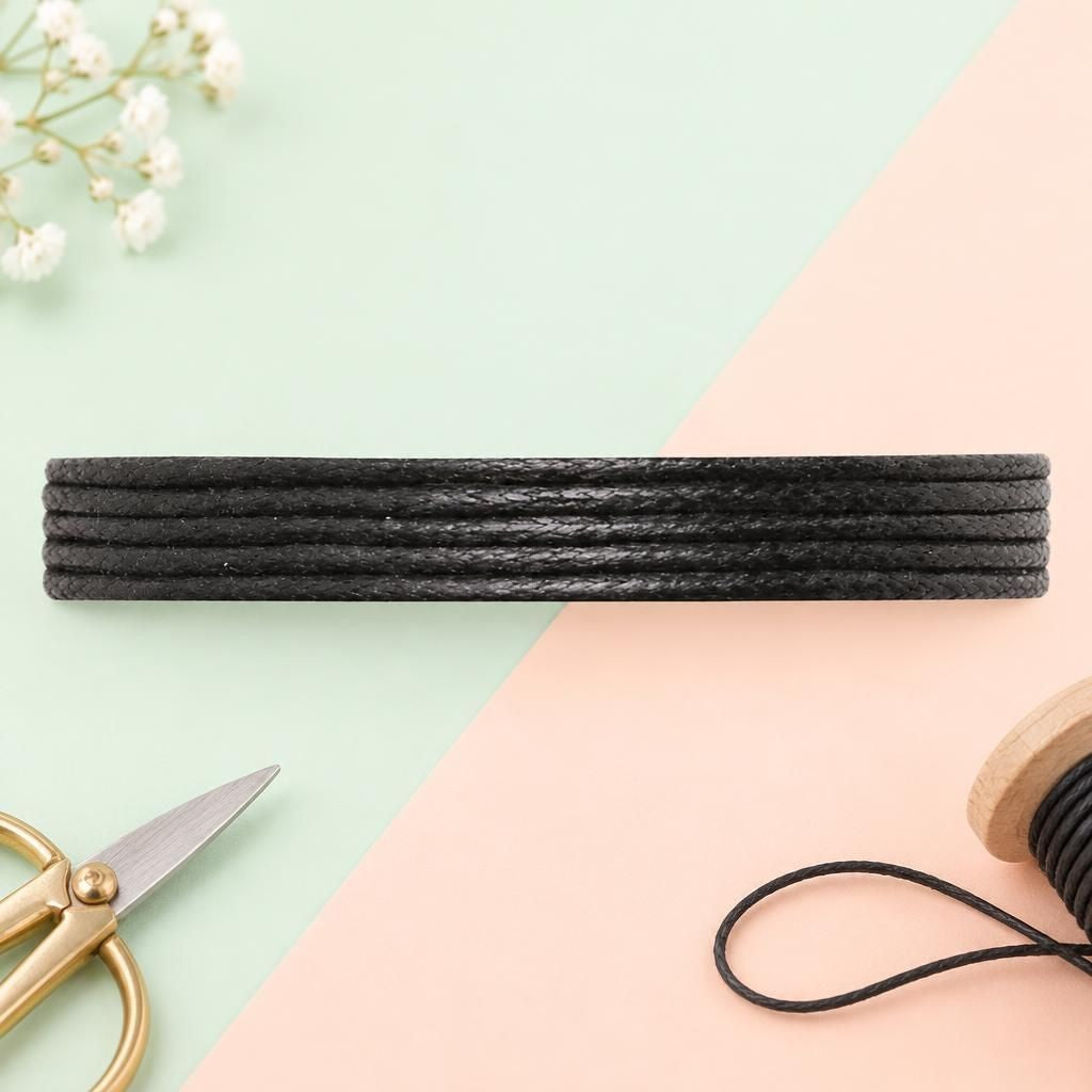 Generiert: [93907787-0d8e-42fe-a697-48c300d437e9:1] Hauptbild – Baumwollkordel 1mm/5m schwarz