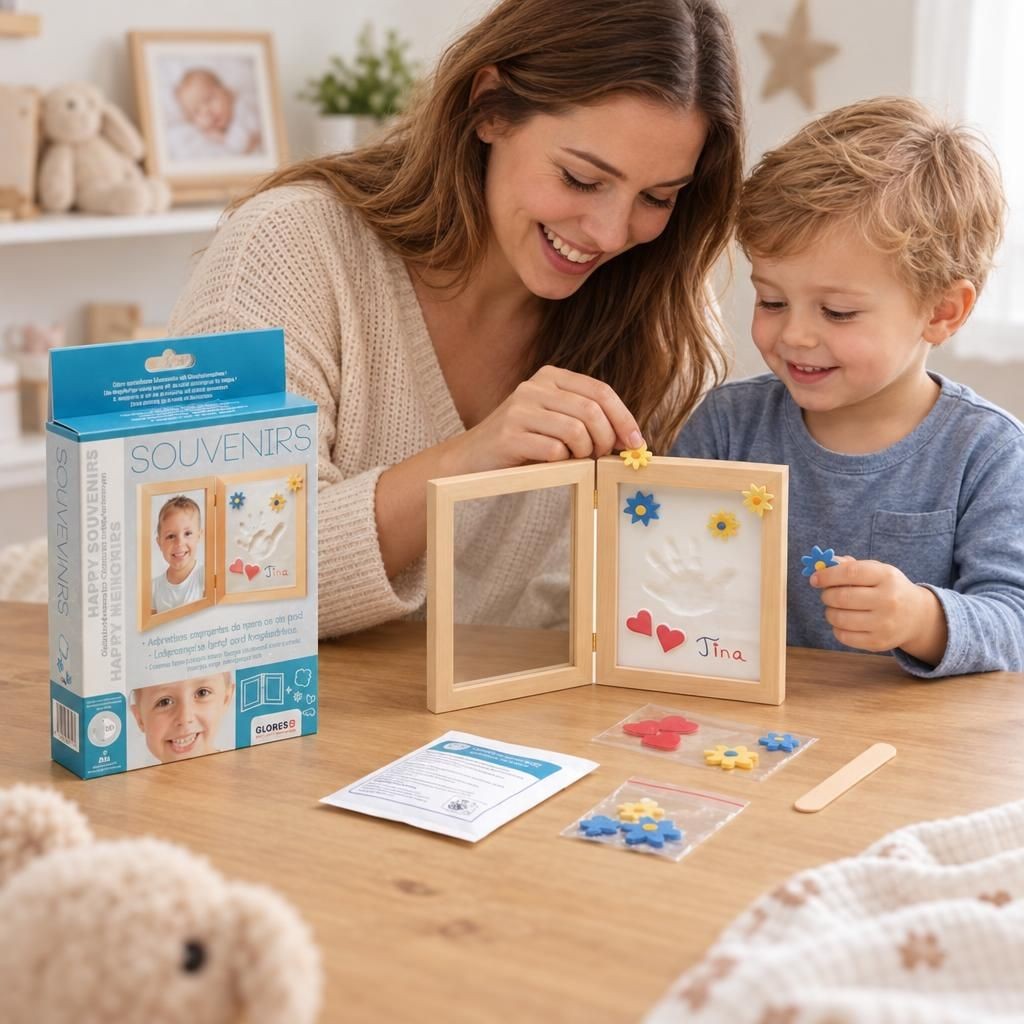 Mit Menschen – Handabdruck Souvenir Set – Persönliches Erinnerungsstück