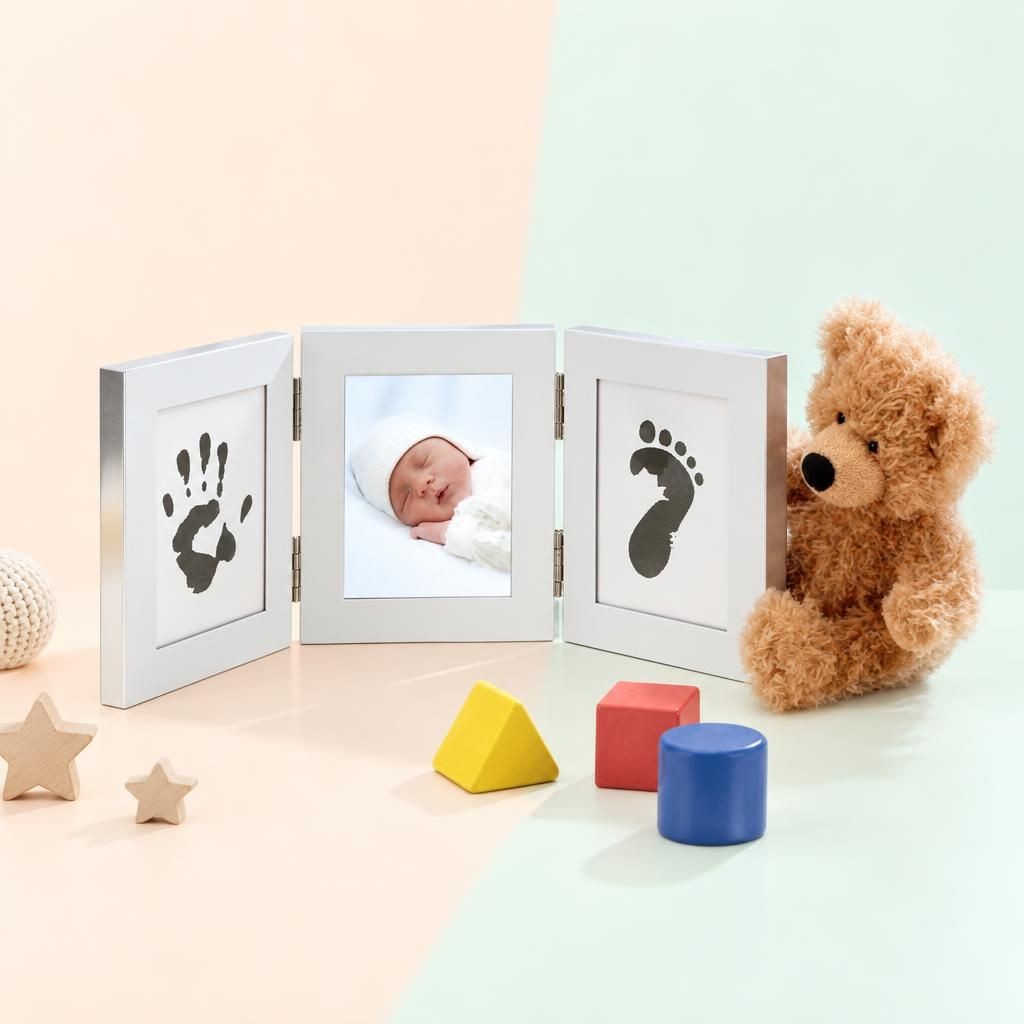Hauptbild – Hand- & Fussabdruck Memory Set – 30,8 × 12,2 cm