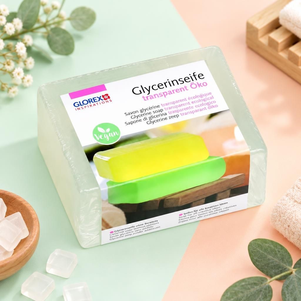 Generiert: [da1f7f1d-fd43-4617-bde6-bfef3d2778f4:1] Hauptbild – Glycerin-Seife Öko 500g transparent