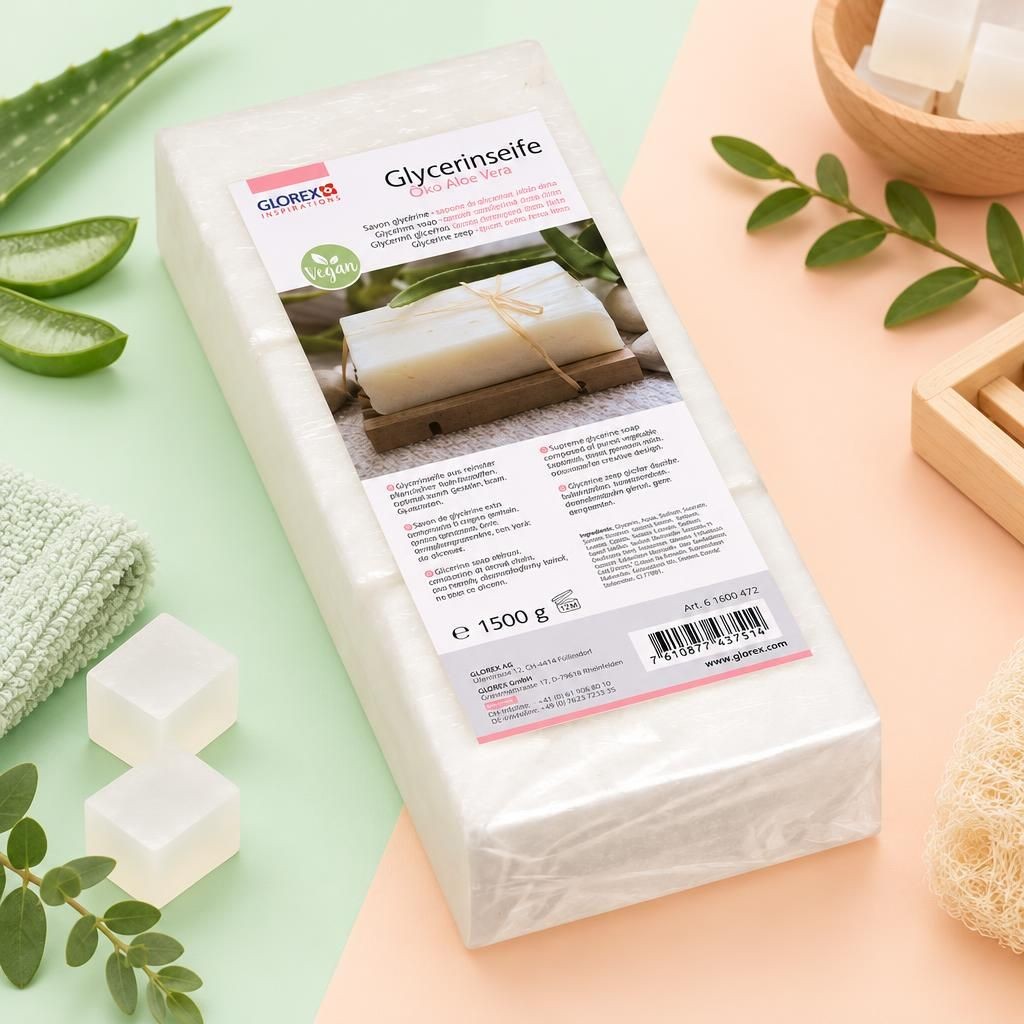 Generiert: [0c9b496f-f774-4657-9fed-6927d0398375:1] Hauptbild – Glycerin-Seife Öko 1500g mit Aloe Vera transparent