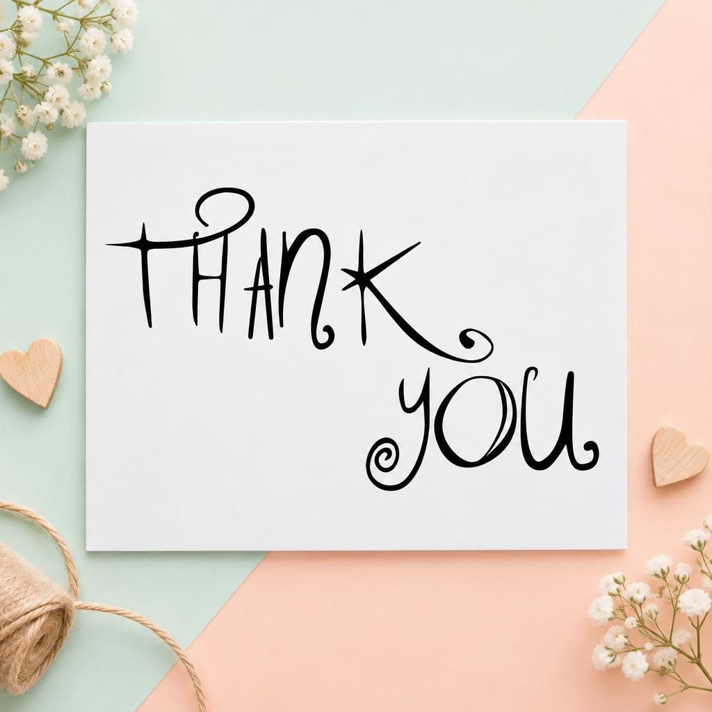 Generiert: [bb8c6baf-4ece-41b5-8a53-7b93de342c4e:1] Hauptbild – Reliefeinlage 2St Thank you / Danke