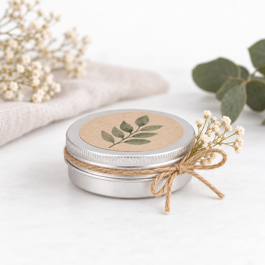 Fertiges Bastelwerk – Alu-Schraubdeckeldose 25ml