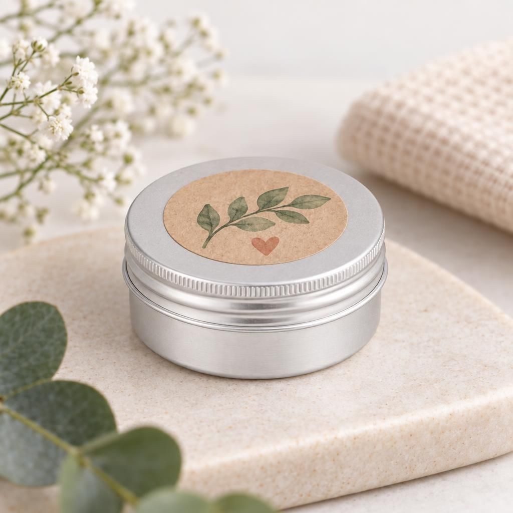 Fertiges Bastelwerk – Alu-Schraubdeckeldose 35ml