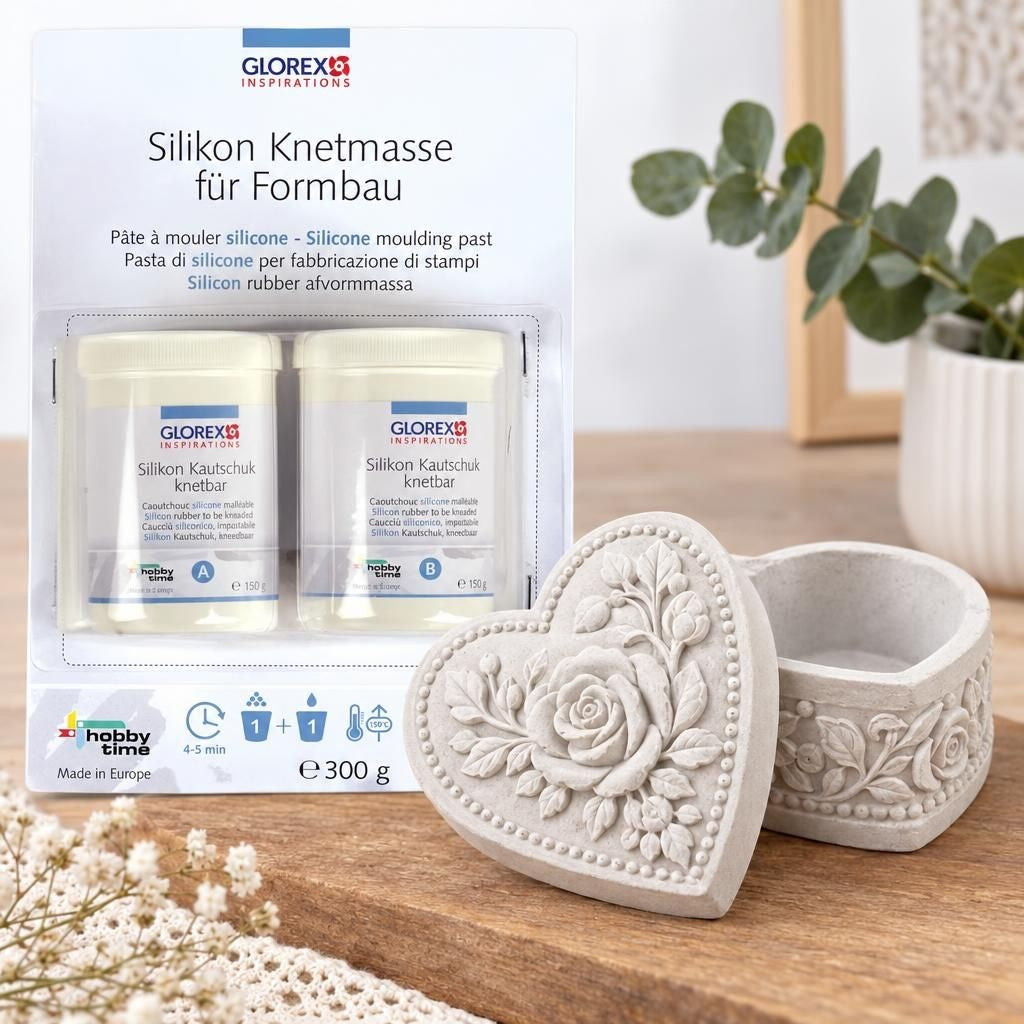 Fertiges Bastelwerk – Abformsilikon hochelastisch