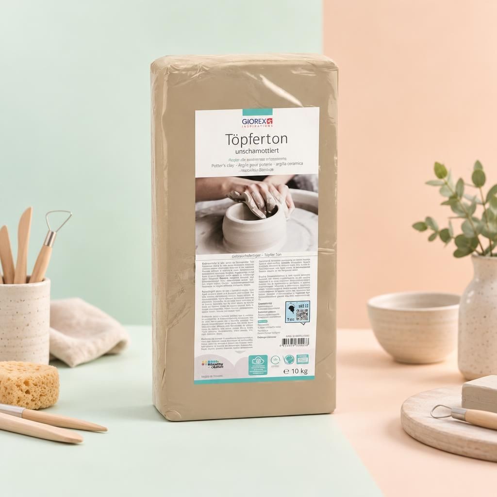 Generiert: [59c55c30-f0e8-4f66-9b7e-0ecd88ea8c9d:1] Hauptbild – Töpferton 10kg weiss unschamottiert