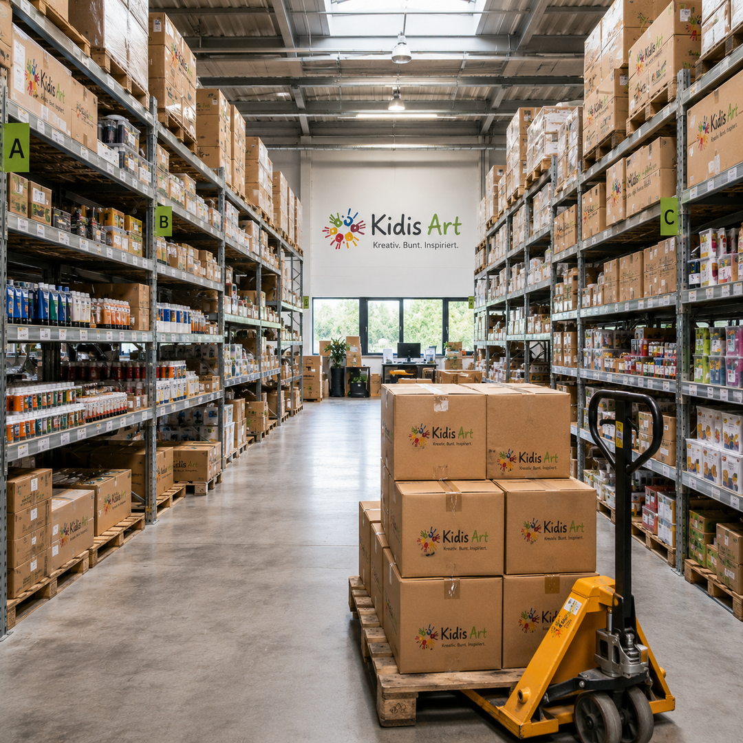 Grosses Kidis Art Lager mit Bastelmaterial, Künstlerbedarf und Malzubehör in der Schweiz