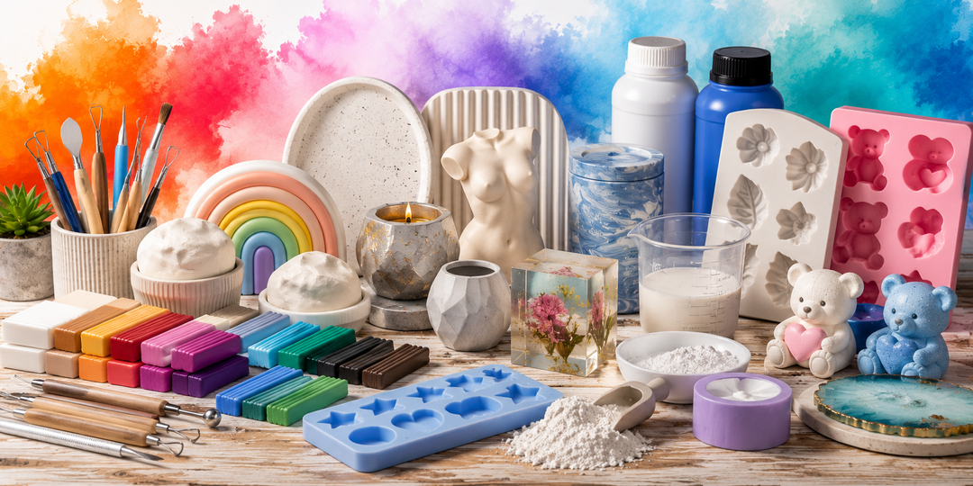Modellieren und Giessen online kaufen bei Kidis Art Schweiz – Kreativmaterial für Gips, Formen, Modelliermassen und Giesszubehör