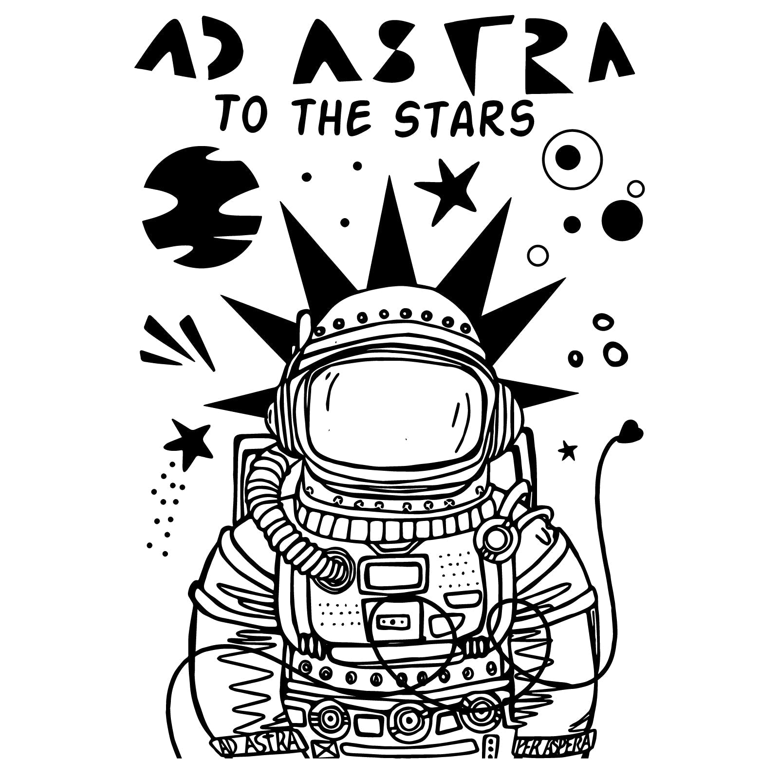 Klarichstempel-Set 10 Stück / 3 Schablonen - Ad Astra von Cat Kerr - Kidis Art