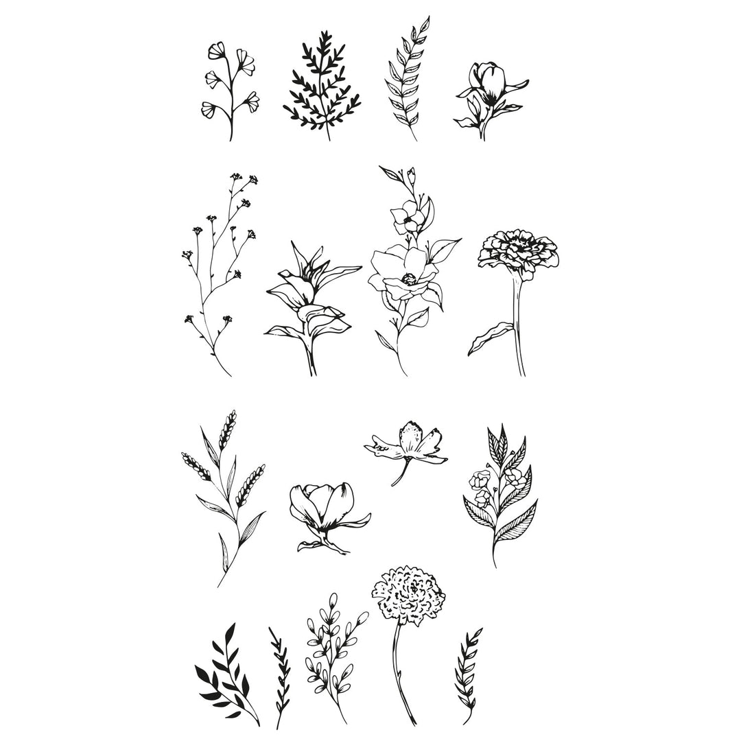 Klarsichtstempel 17 Stück Garten-Botanik by Lisa Jones - Kidis Art