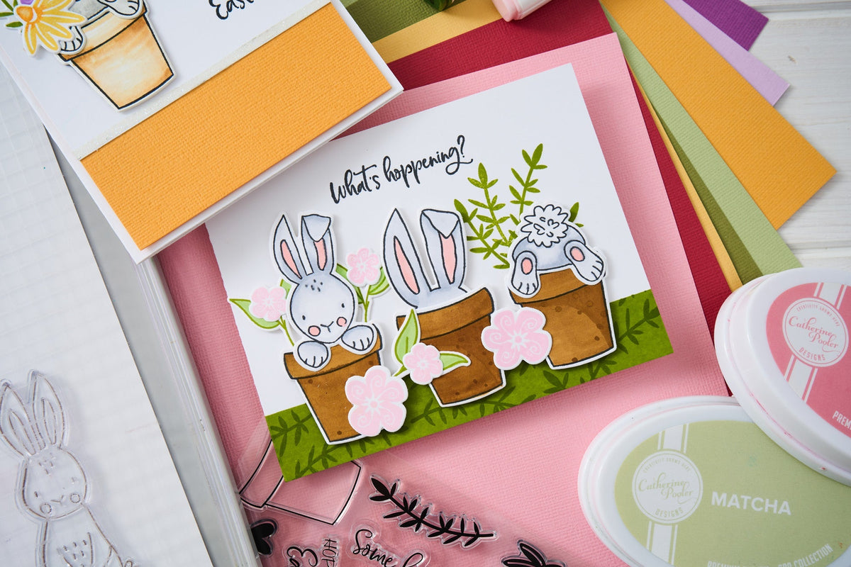 Klarsichtstempel-Set 15Stück - Bunny Bits & Blooms by Catherine Pooler - Kidis Art