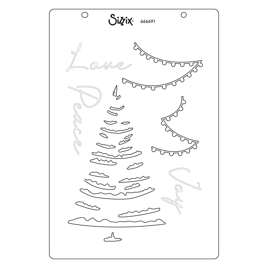 Klarsichtstempel-Set A5 16Stk. - Kosmopolitische Weihnachten, Fröhlich und Licht von SP - Kidis Art