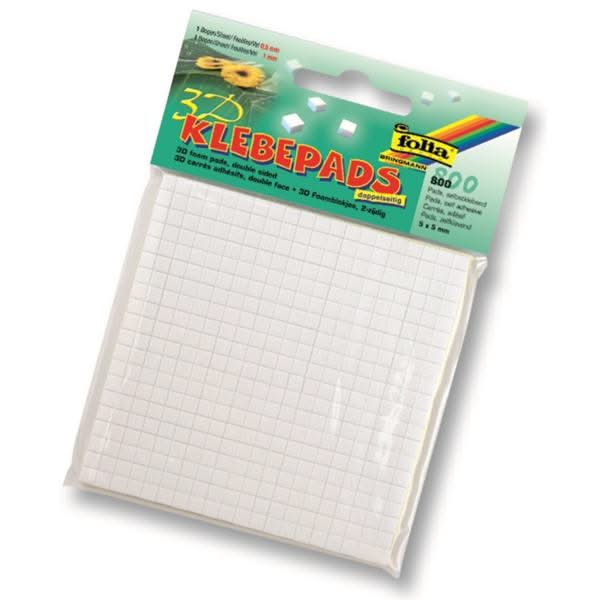 Klebepads für 3D-Effekte 5x5mm 400 St 0,5mm 400St 1,0mm - Kidis Art