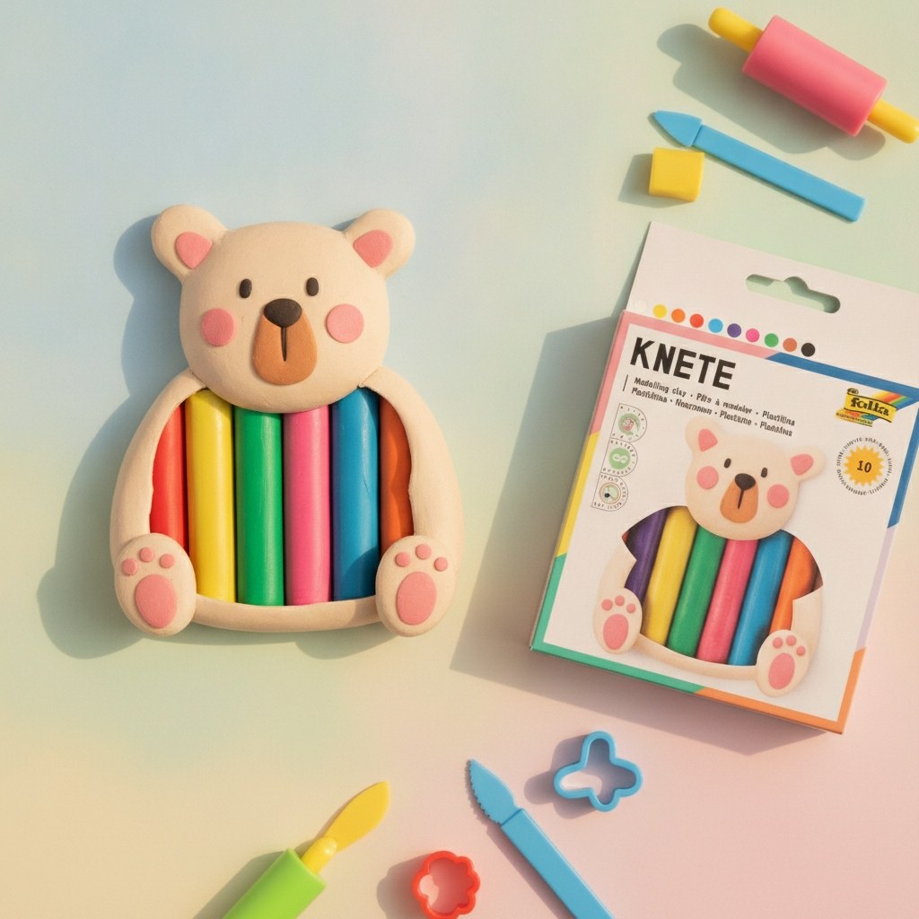 Knete 10 Stangen farbig sortiert - Kidis Art