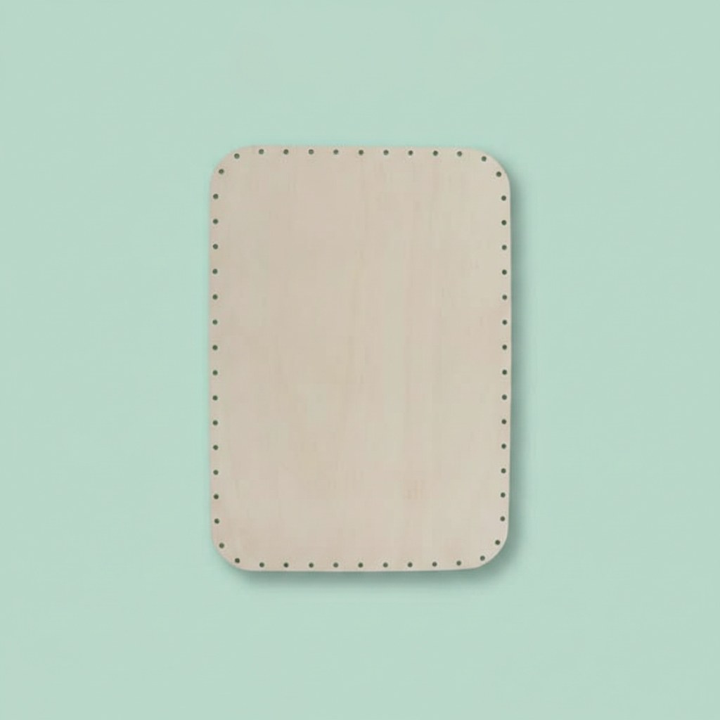 Korbgeflechtboden 34x24cm FSC Pappel Holz - Kidis Art