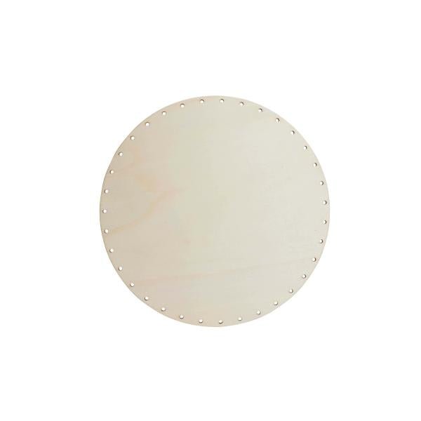 Korbgeflechtboden rund 15cm FSC Pappel Holz - Kidis Art