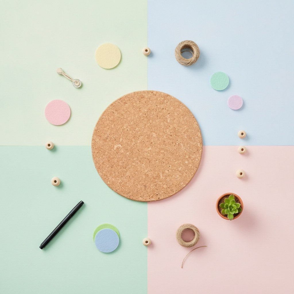 Kork-Untersetzer 200mm rund - Kidis Art