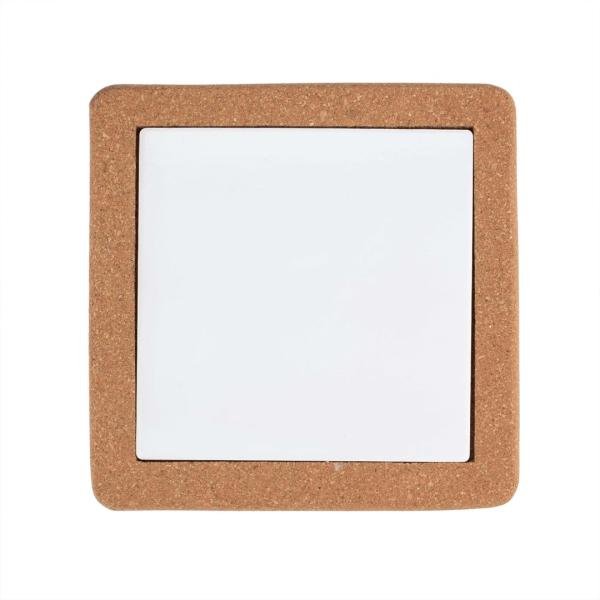 Korkuntersetzer mit Keramik Quadrat 19x19cm - Kidis Art