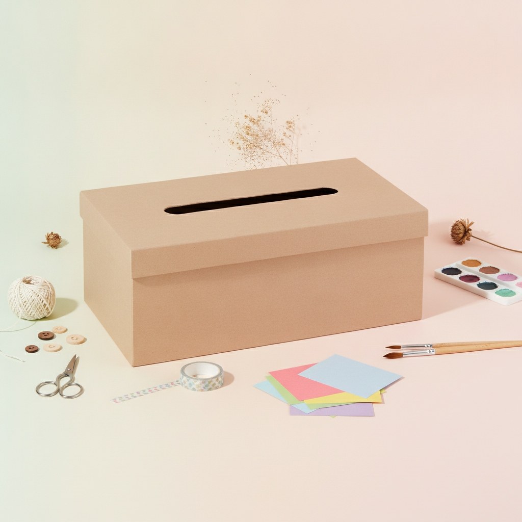 Kosmetiktücherbox aus Pappe 250x140x90 mm - Kidis Art