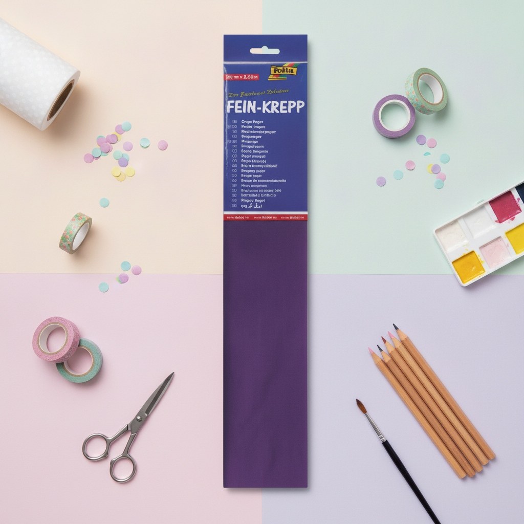 Krepp-Papier 32g/m2 d'violett - Kidis Art